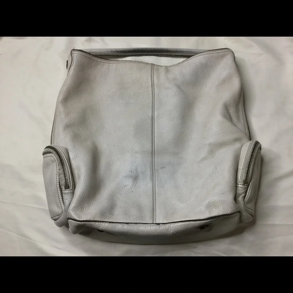 Marc by Marc Jacobs Light Gray Leather Hobo Bag